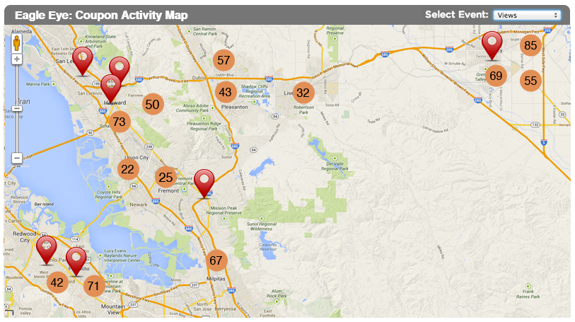 Mobile Coupon Activity Map