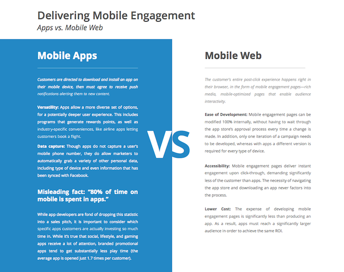 Apps vs. Mobile Web