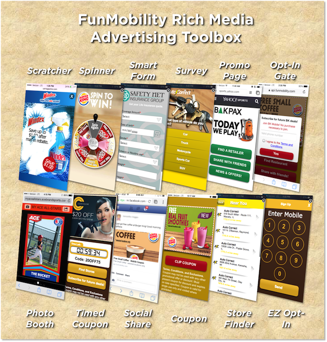 Mobile Rich Media Advertising Toolbox