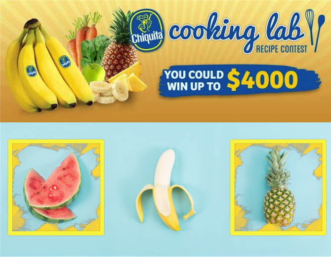 Chiquita Cooking Lab Recipe Contest