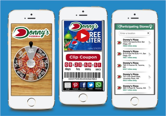 Mobile Coupons Stats Gamified Promotions